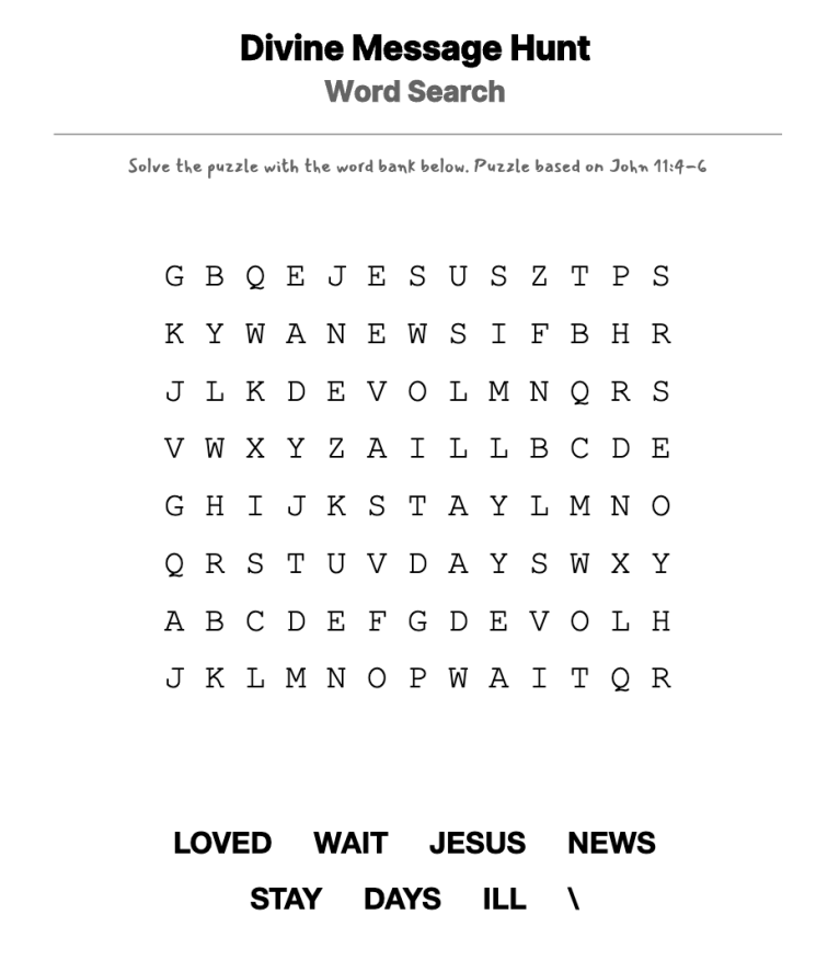 Not Now word-search